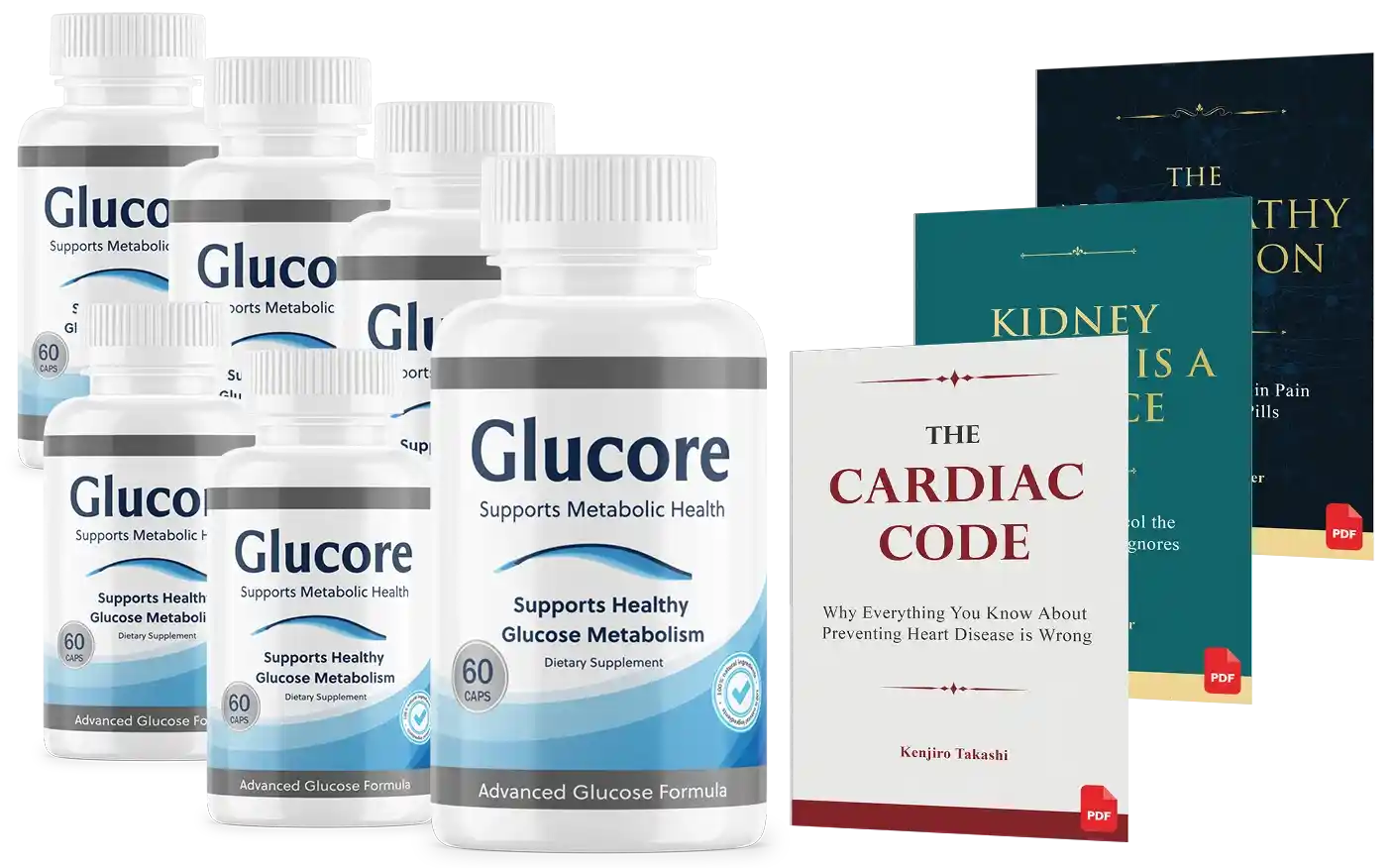 Glucore™ Natural Glucose Metabolism Support Capsules — Cinnamon Bark Extract Gymnema Sylvestre Alpha Lipoic Acid — 60 Capsules — Made in USA